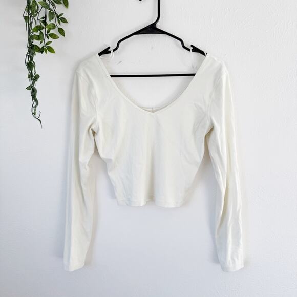 Lululemon Align Cropped Long Sleeve Sz 8 - Picture 2 of 5